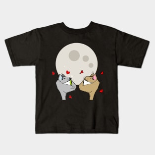 Love by Meow Light Kids T-Shirt